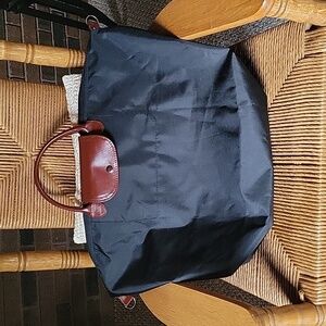 Francisca black, foldable tote/travel bag